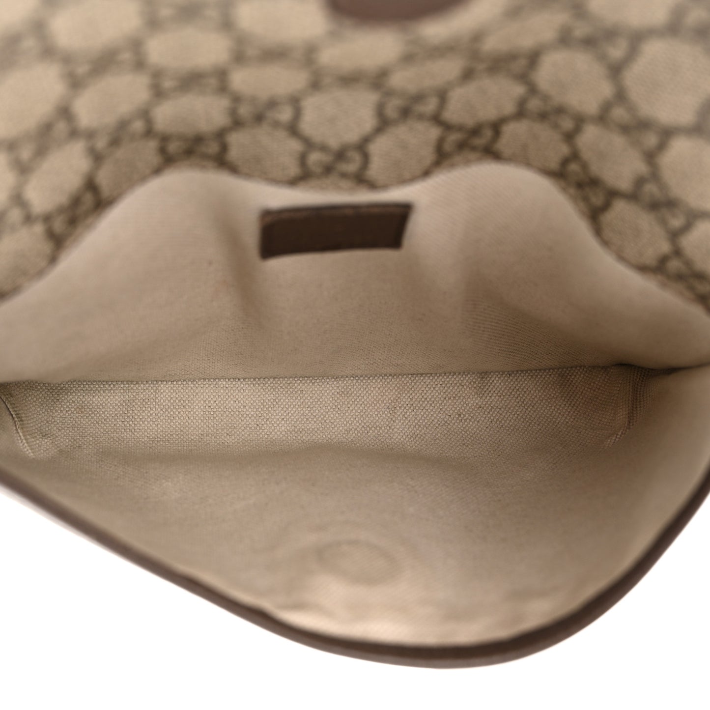 GG Supreme Monogram Neo Vintage Web Belt Bag Brown