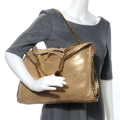 Stella McCartney Faux Leather Shaggy Deer Falabella Small Gold 2 of 6