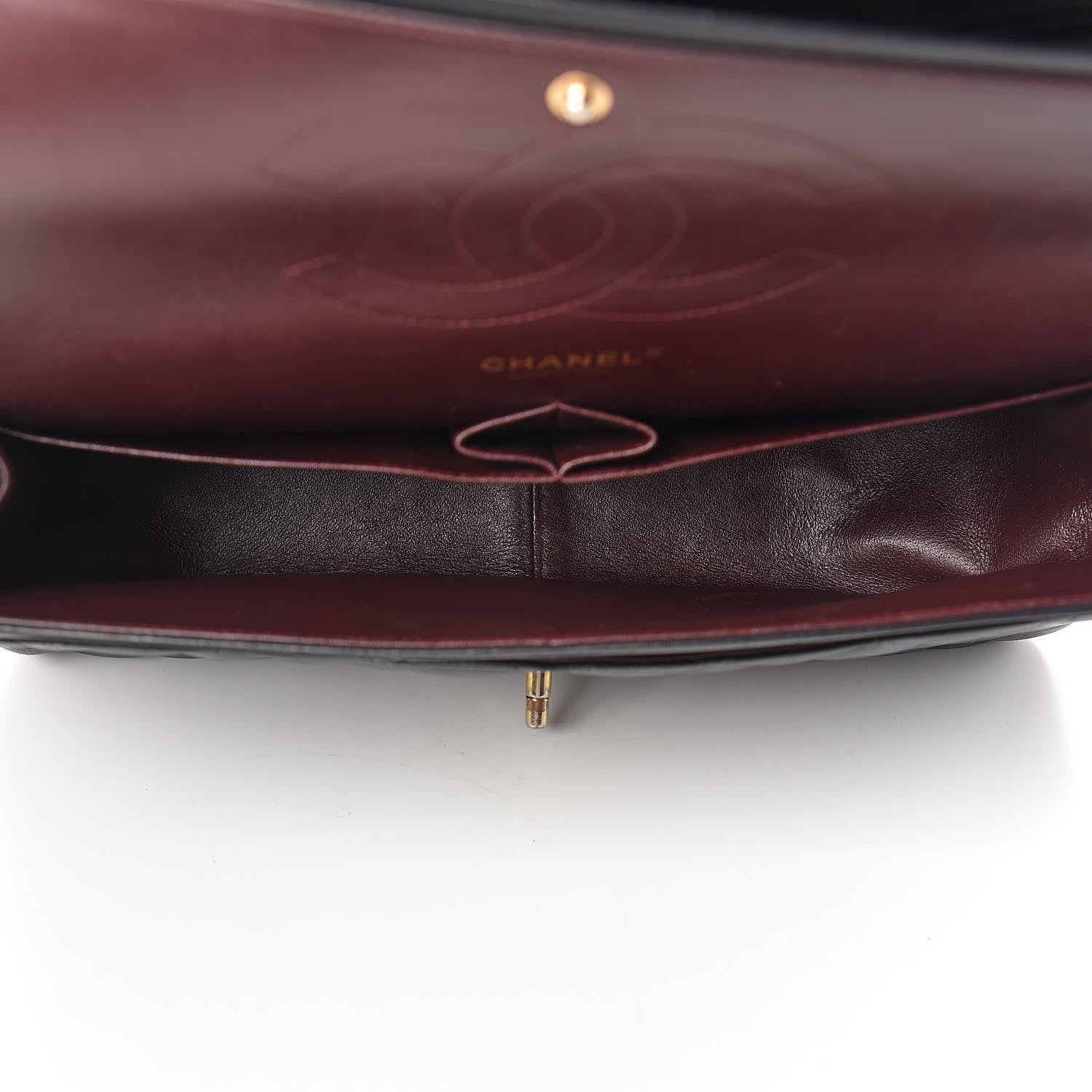 Chanel Lambskin Quilted Jumbo Double Flap Black 5 of 10