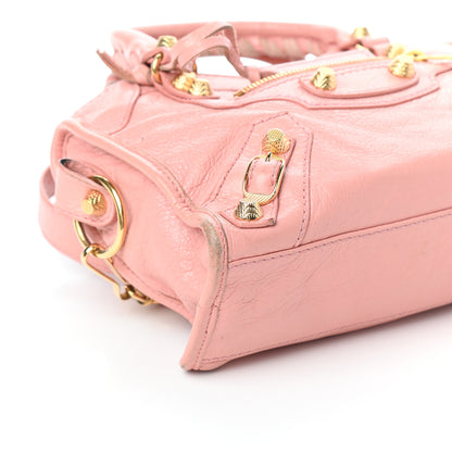 Balenciaga Agneau Giant 12 Gold Hardware Mini City Rose Peche 7 of 8