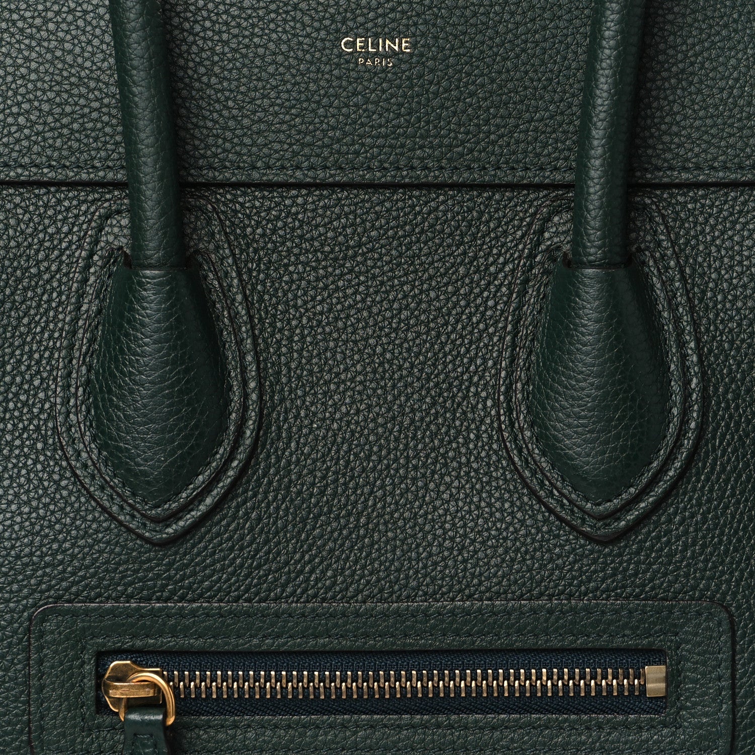 Celine Drummed Calfskin Micro Luggage Amazone 6 of 8