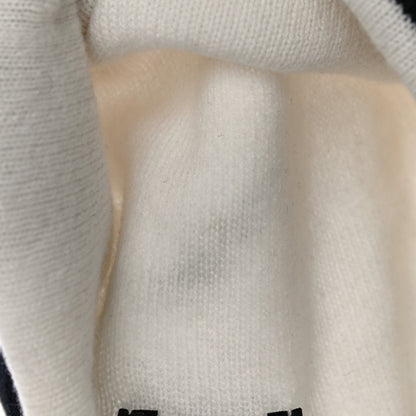 Chanel Cashmere Logo Beanie Hat White Black 5 of 6