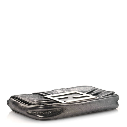 Fendi Metallic Calfskin Mia Pochette Silver 4 of 13