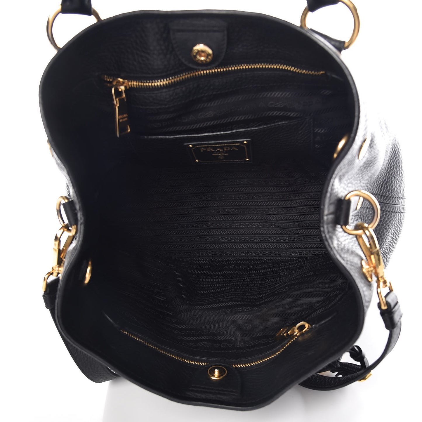 Vitello Daino Tote Black