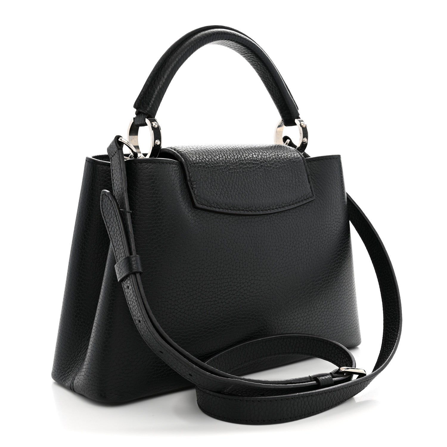 Louis Vuitton Taurillon Capucines BB Black 3 of 10