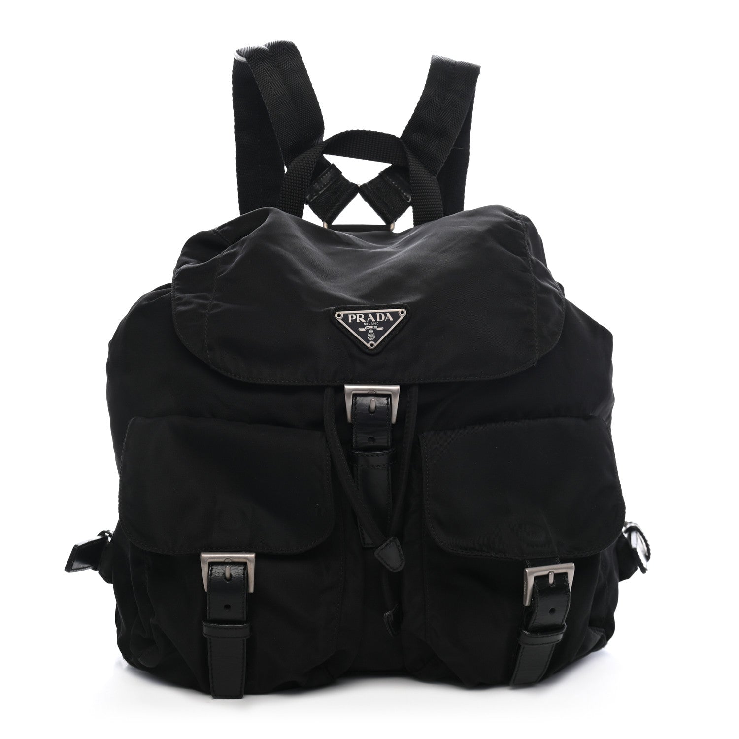 Prada Nylon Vela Medium Backpack Black 1 of 8