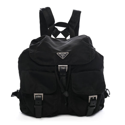 Prada Nylon Vela Medium Backpack Black 1 of 8