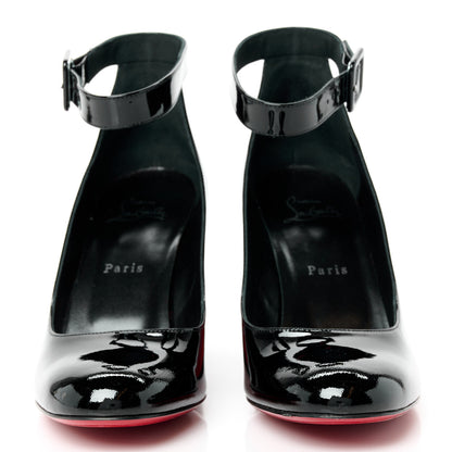 Christian Louboutin Patent Calfskin So Sab 85 Pumps 39.5 Black 2 of 8