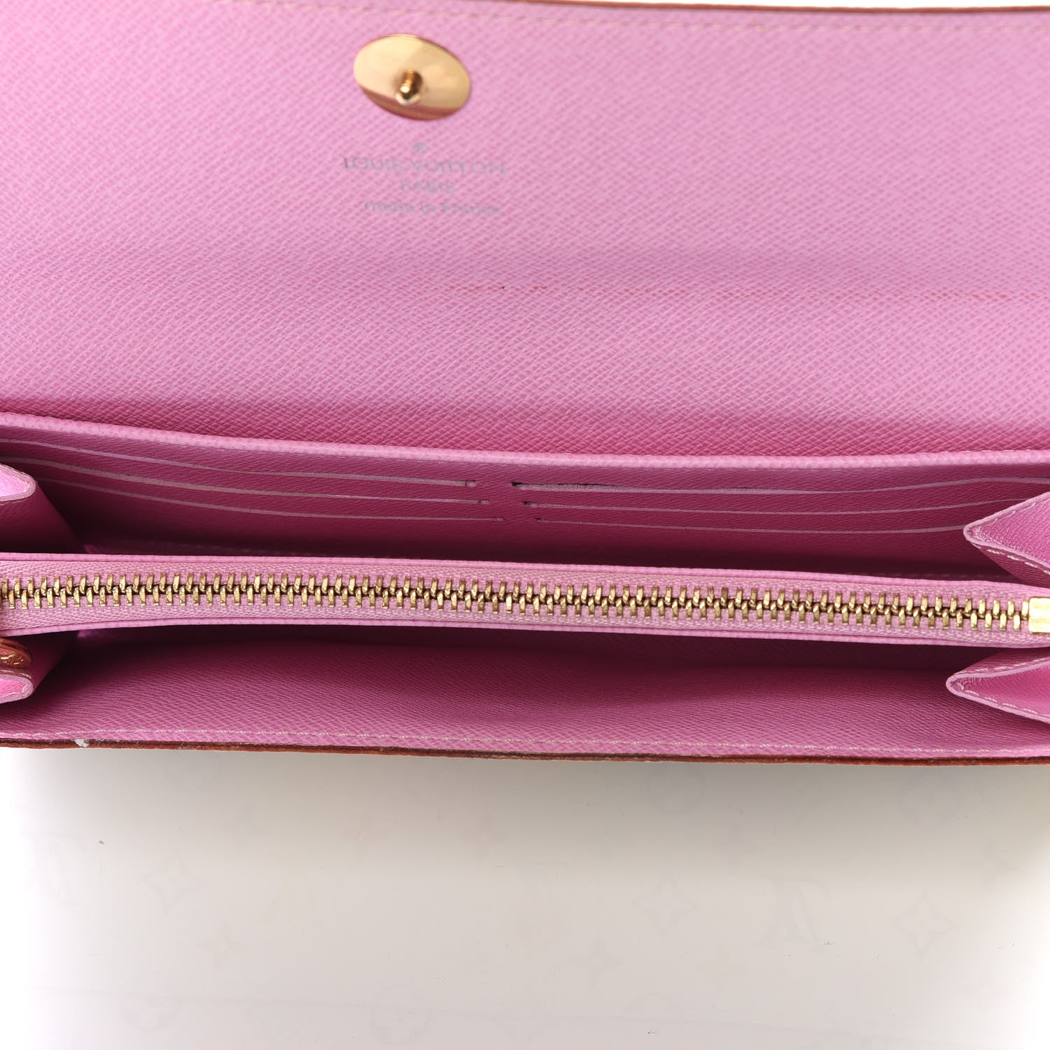 Louis Vuitton Monogram Multicolor Sarah Wallet White Litchi 4 of 9