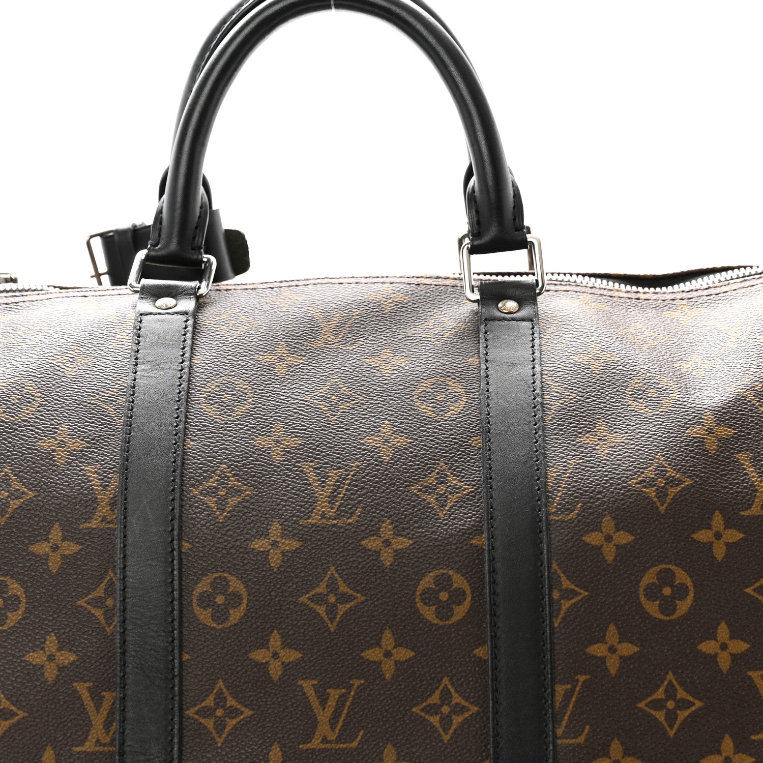 Louis Vuitton Monogram Macassar Keepall Bandouliere 55 8 of 11