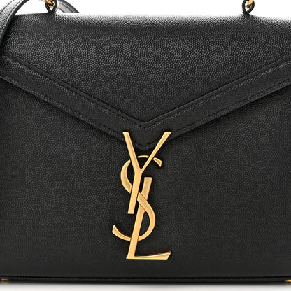 Saint Laurent Grain de Poudre Mini Classic Monogram Cassandra Top Handle Black 7 of 10