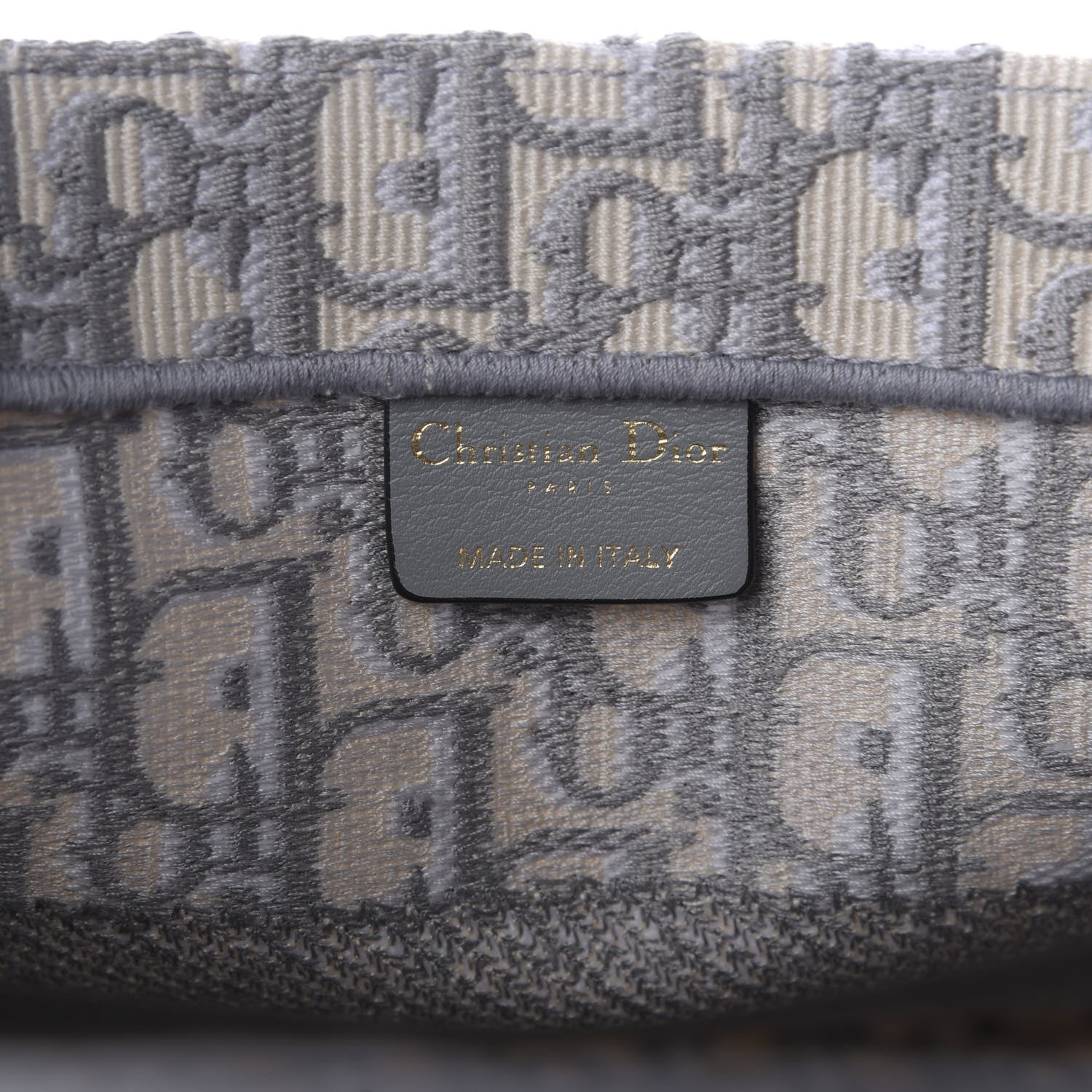 Christian Dior Oblique Medium Book Tote Grey 8 of 10
