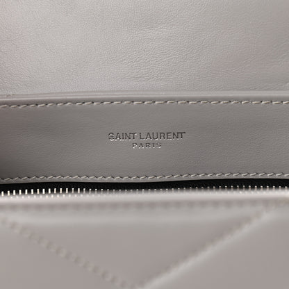 Saint Laurent Calfskin Y Quilted Monogram Toy Loulou Satchel Granite 6 of 9
