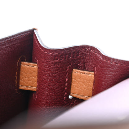 Hermes Taurillon Clemence Epsom Tadelakt Kellygraphie Lettre S Kelly Sellier 28 Toffee Ambre Fauve 12 of 23