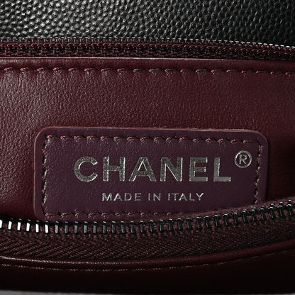 Chanel Caviar Chevron Quilted Small Coco Handle Flap So Black 6 of 10