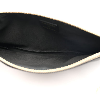 Chanel Lambskin Patent Camellia Wristlet Black 7 of 13