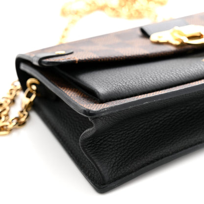 Louis Vuitton Damier Ebene Vavin Chain Wallet Black 11 of 11