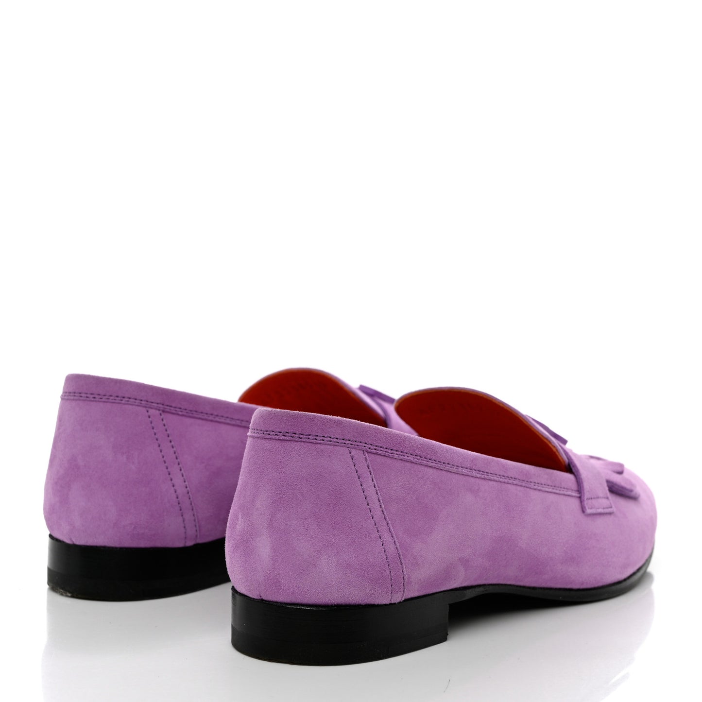 Suede Goatskin Womens Royal Loafers 37.5 Violet Parme