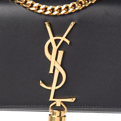 Saint Laurent Calfskin Small Classic Monogram Kate Tassel Satchel Black 9 of 9