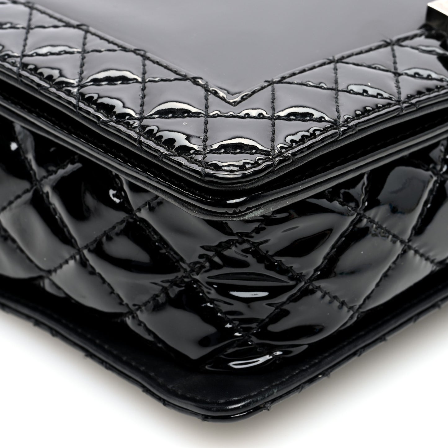 Patent New Medium Boy Reverso Flap Black