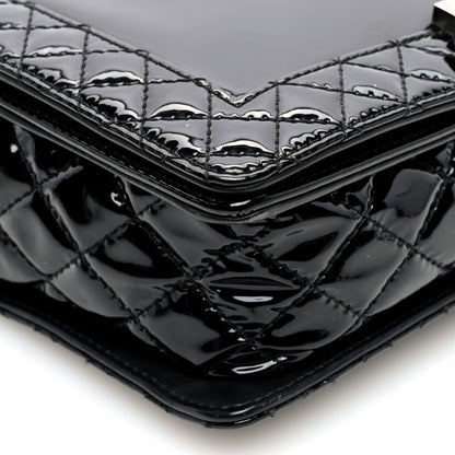 Chanel Patent New Medium Boy Reverso Flap Black 9 of 10