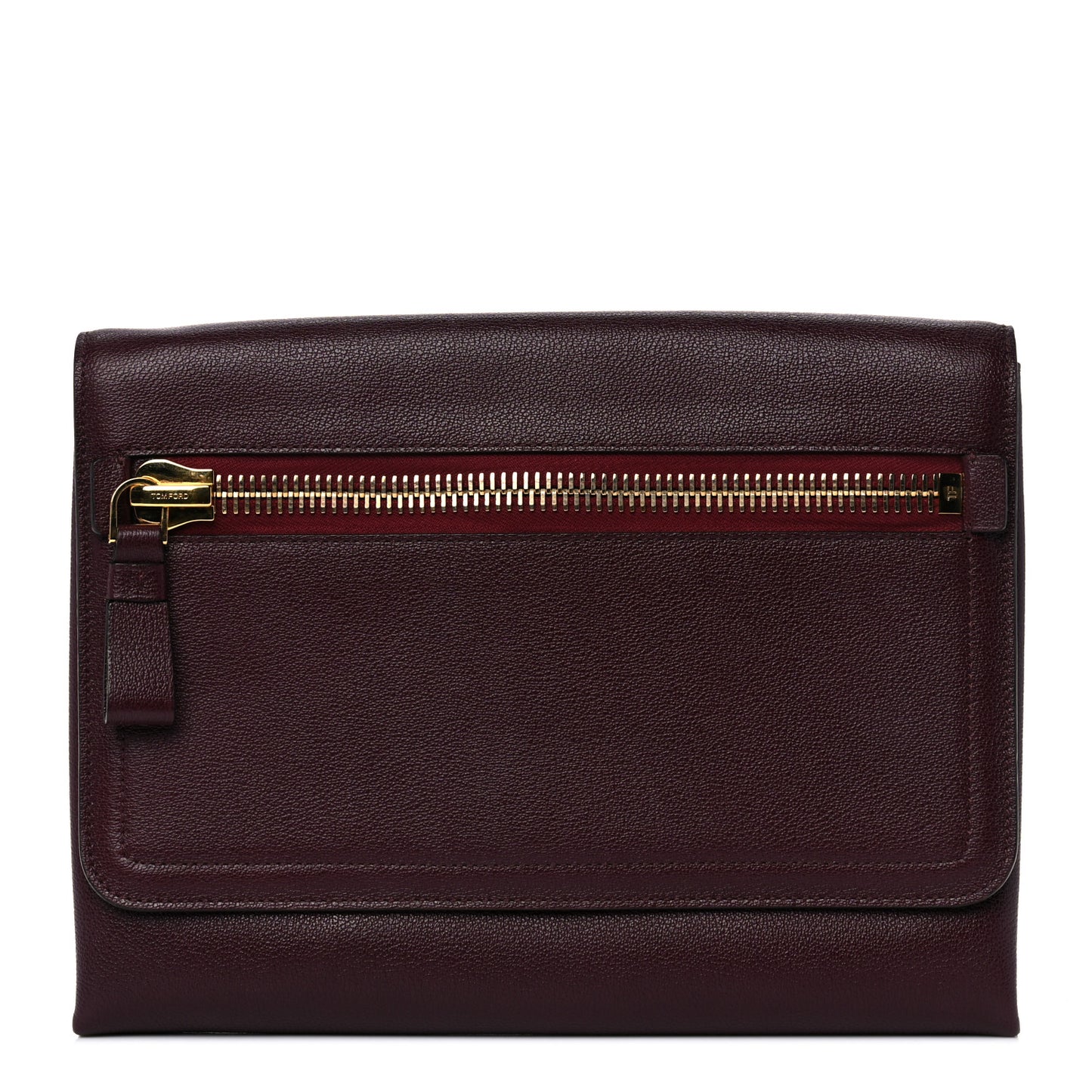 Calfskin Alix Wristlet Burgundy