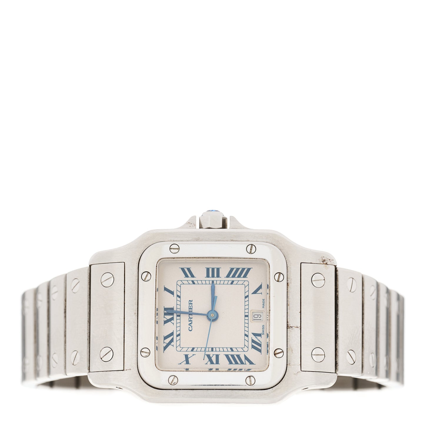 Stainless Steel 29mm Santos De Cartier Galbee Quartz Watch