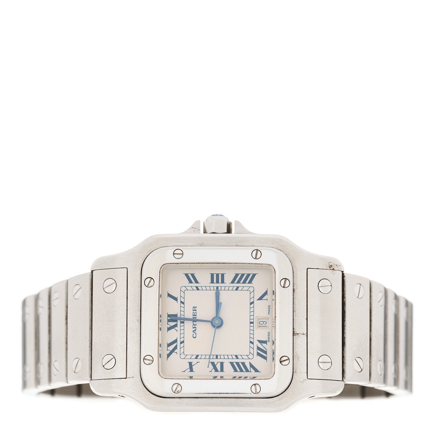 Cartier Stainless Steel 29mm Santos De Cartier Galbee Quartz Watch 3 of 5