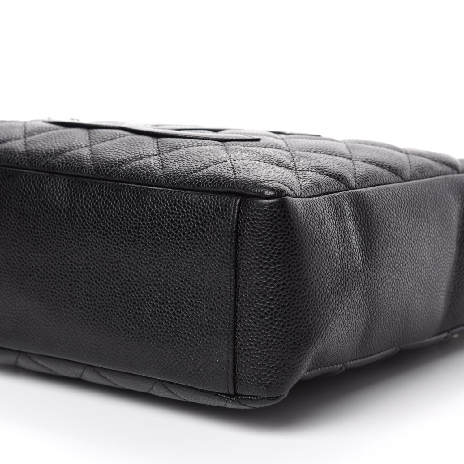 Chanel Caviar Quilted Petit Shopping Tote PST Black 7 of 10