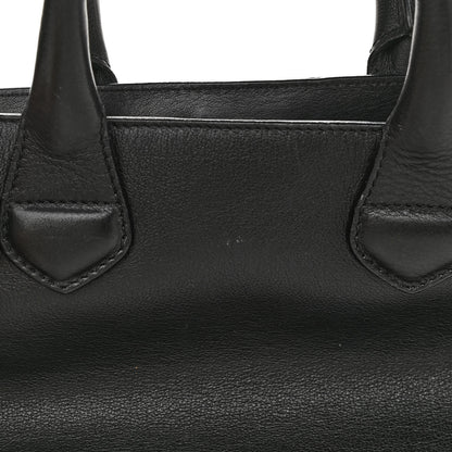 Burberry Calfskin House Check Small Banner Tote Black 12 of 18