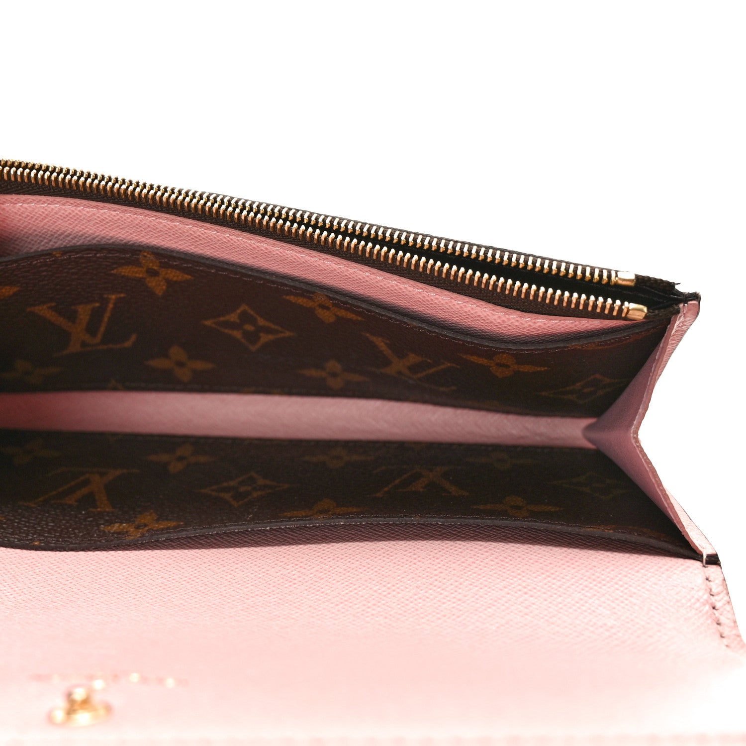 Louis Vuitton Monogram Emilie Wallet Rose Ballerine 5 of 7