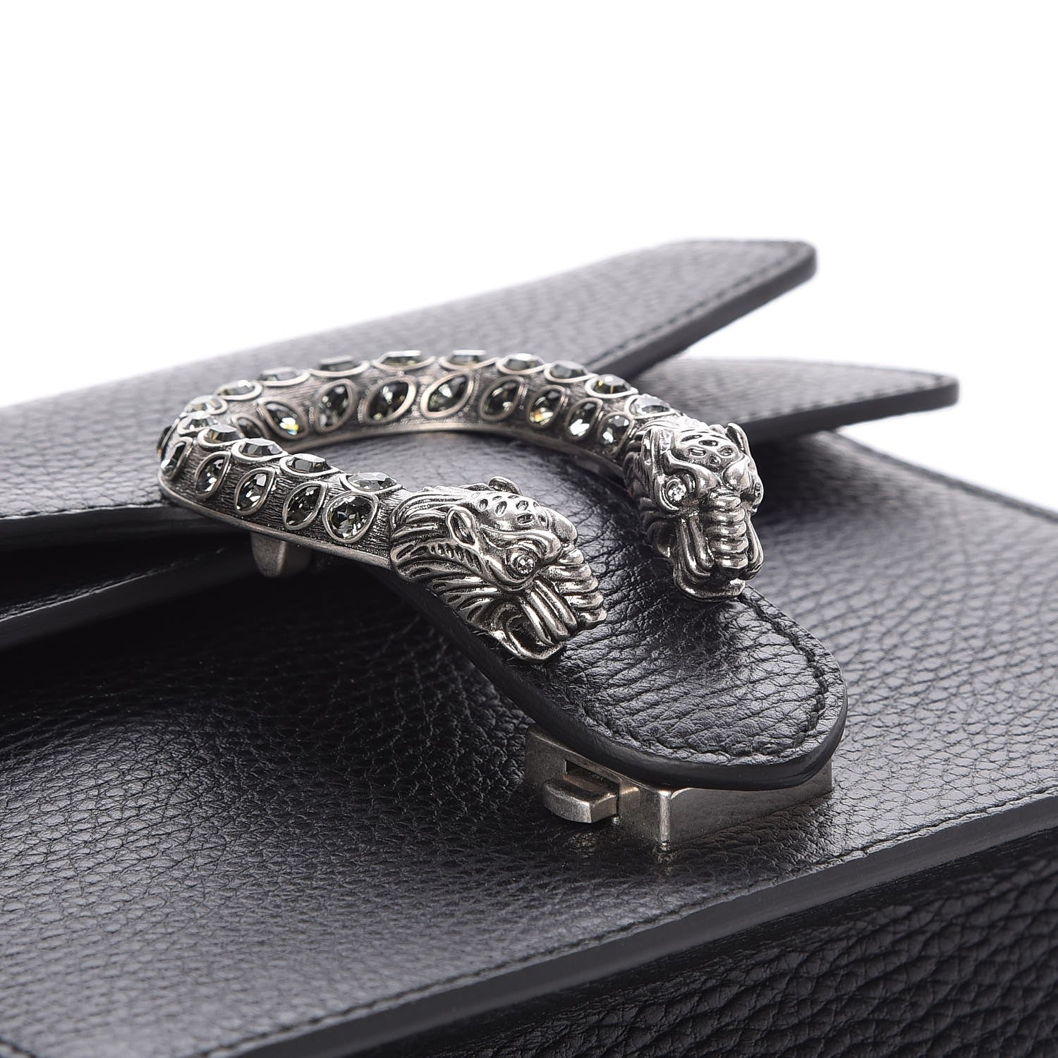 Gucci Calfskin Mini Dionysus Shoulder Bag Black 8 of 10