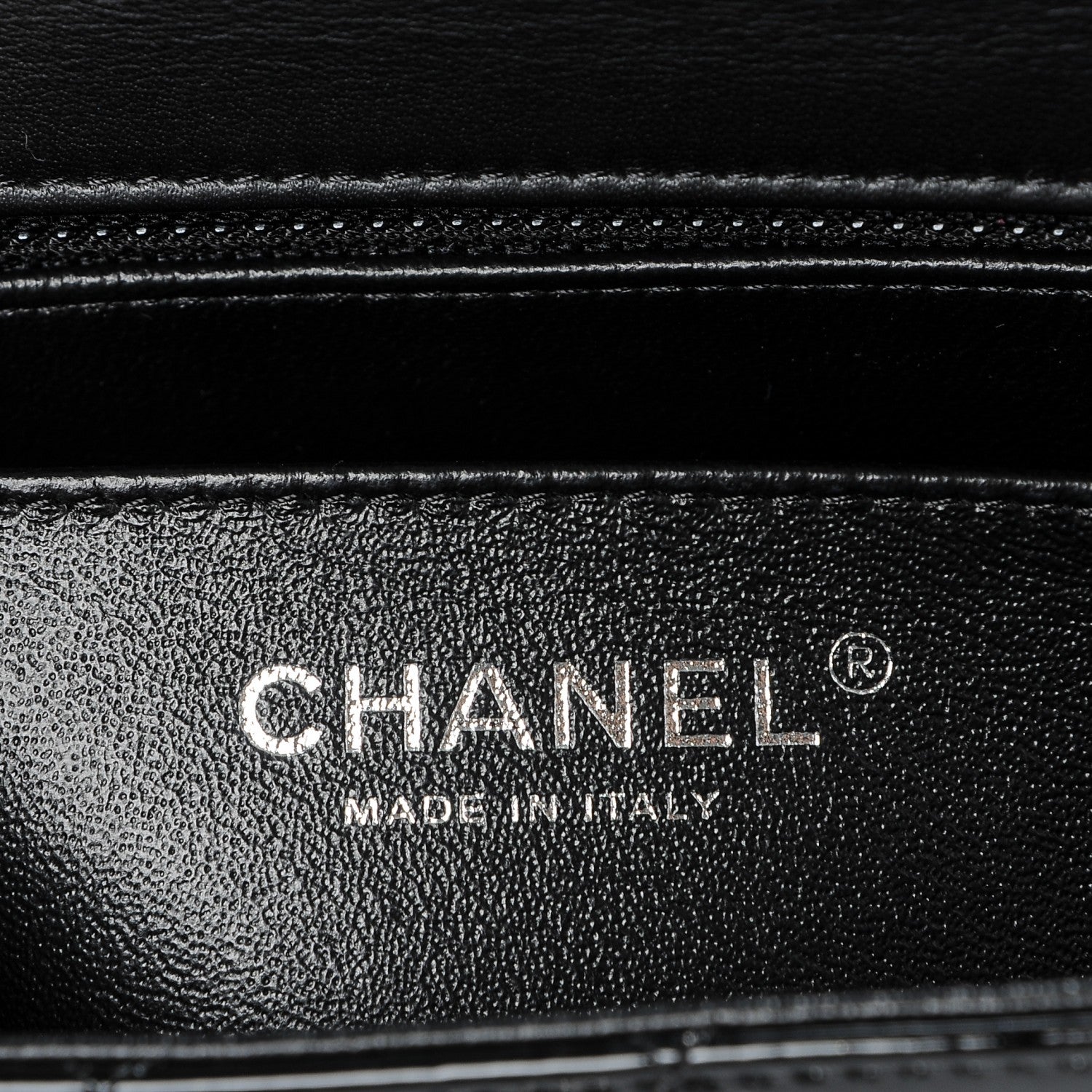 Chanel Patent Calfskin Quilted Mini Rectangular Flap Black 6 of 7