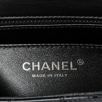 Chanel Patent Calfskin Quilted Mini Rectangular Flap Black 6 of 7