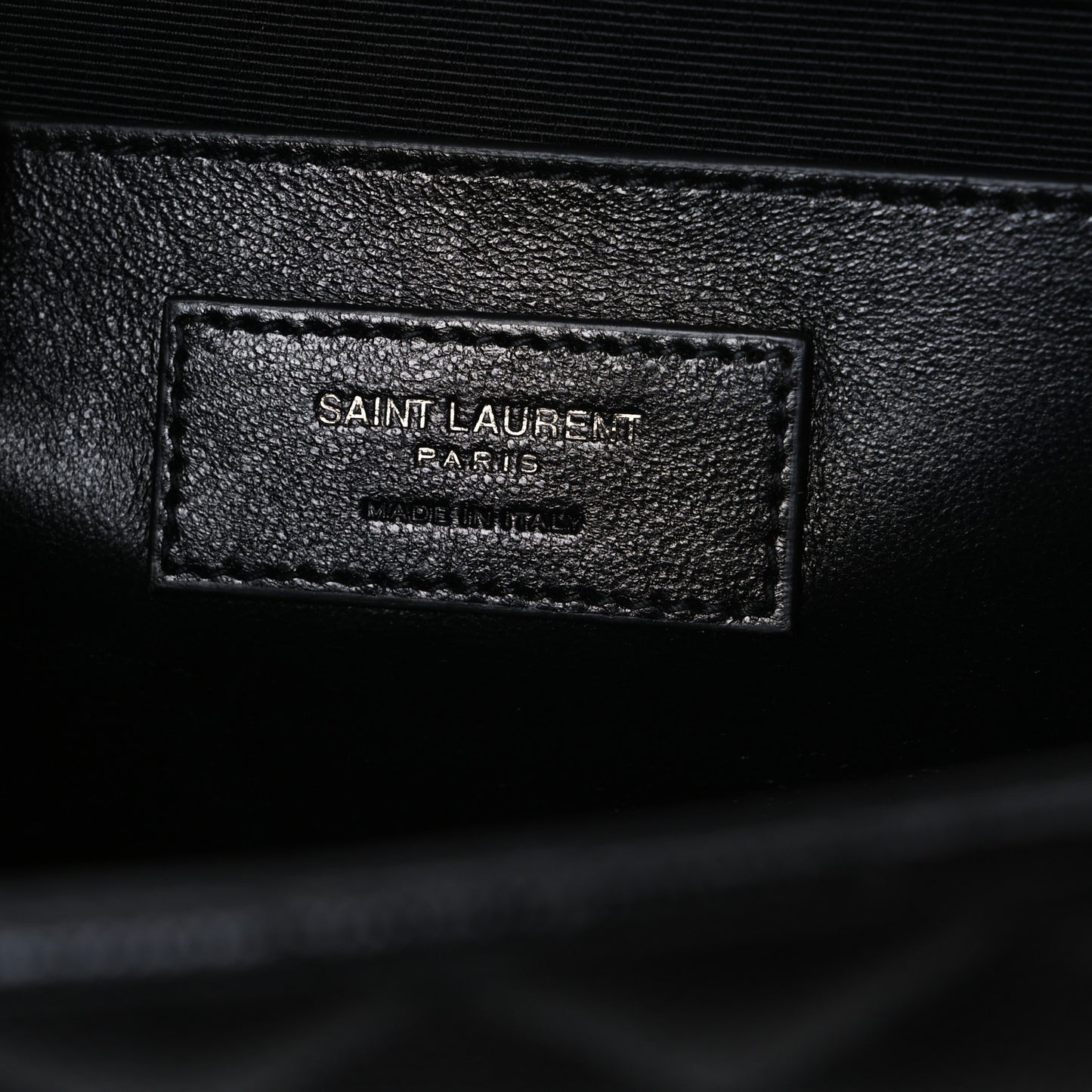 Grain De Poudre Textured Mixed Matelasse Triquilt Medium Monogram Monochrome Satchel Black