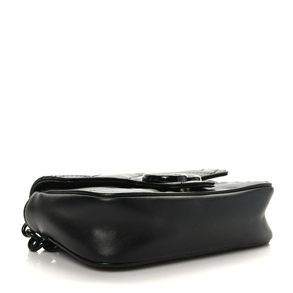 Gucci Calfskin Matelasse Monochrome GG Marmont Chain Belt Bag Black 4 of 9