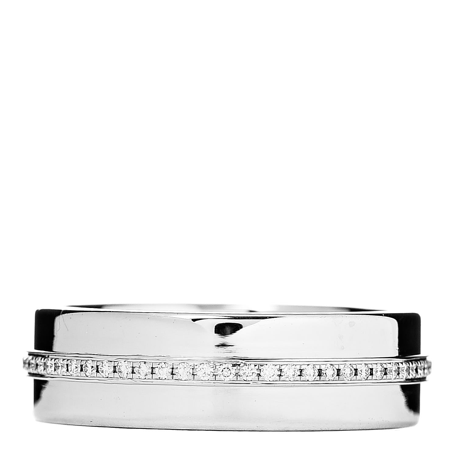 Tiffany 18K White Gold Diamond T Two Ring 49 5 3 of 4