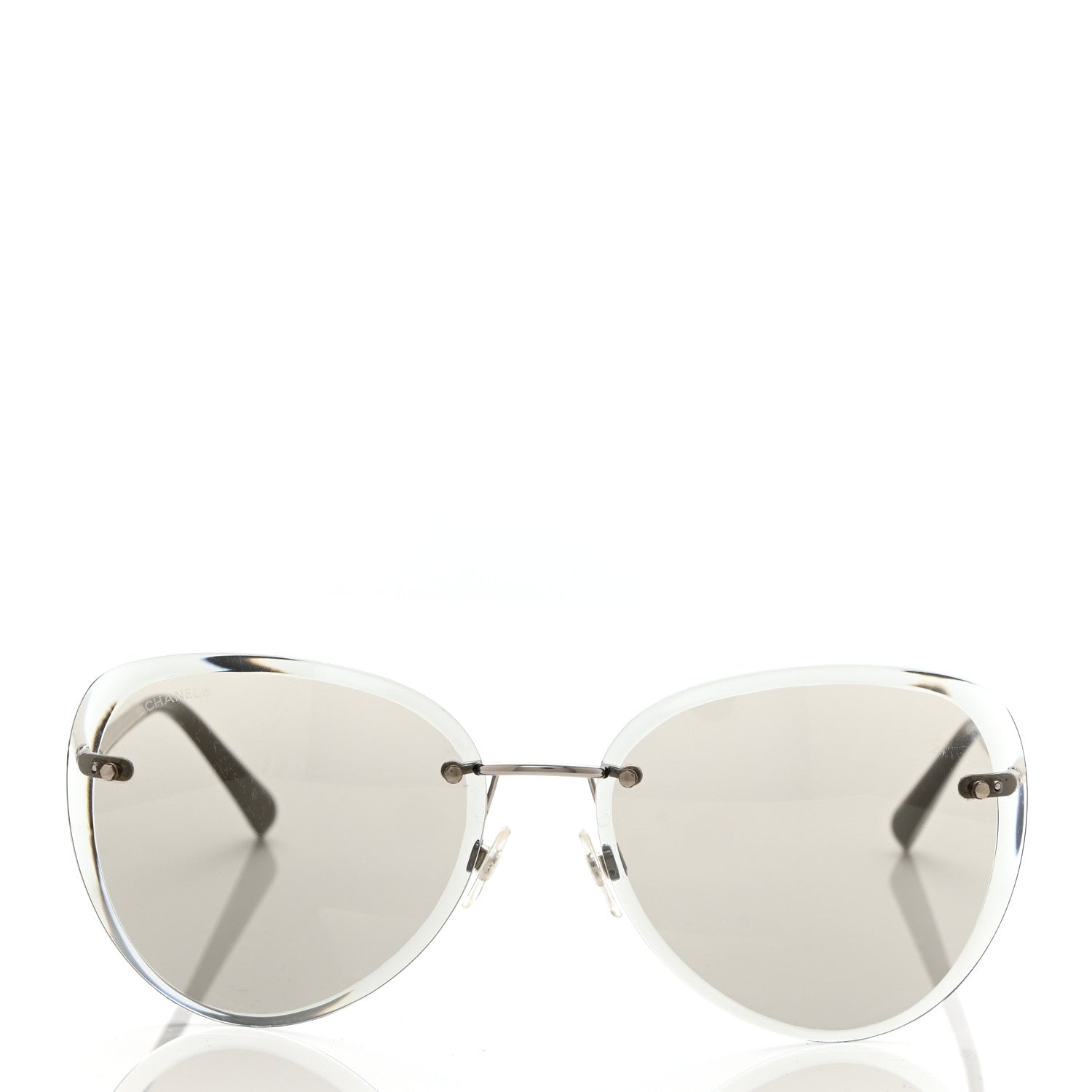Chanel Metal Pilot Sunglasses 4239 Silver 2 of 6