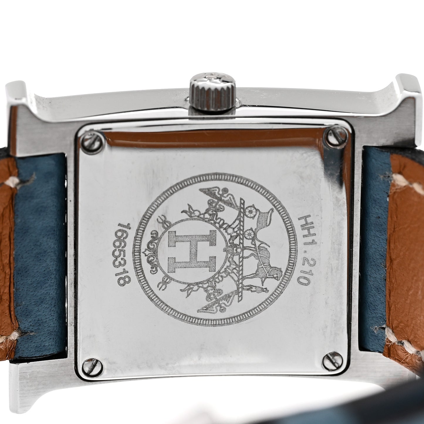 Stainless Steel Courchevel 21mm Heure H Hour Quartz Watch Blue Jean