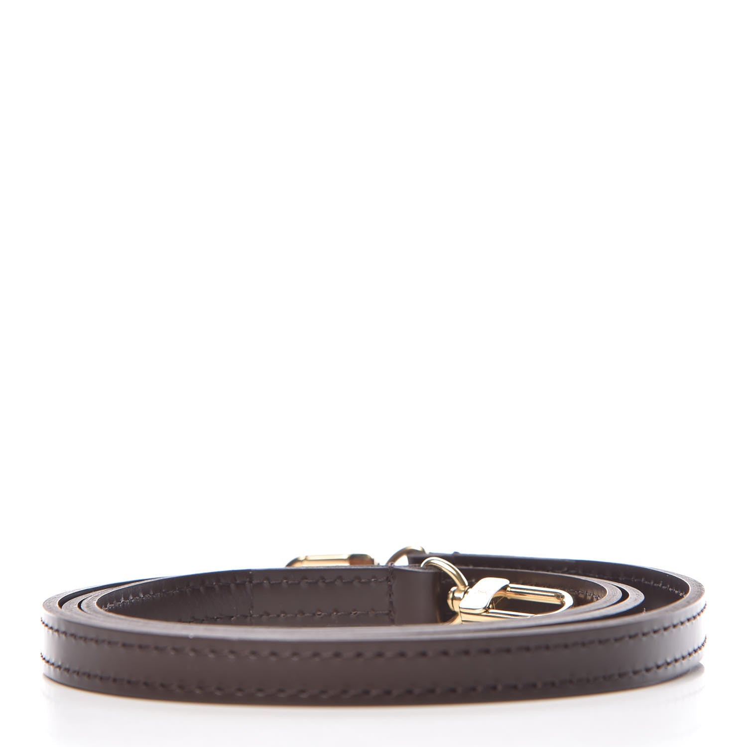 Louis Vuitton Calfskin 16mm Shoulder Strap Brown 2 of 3