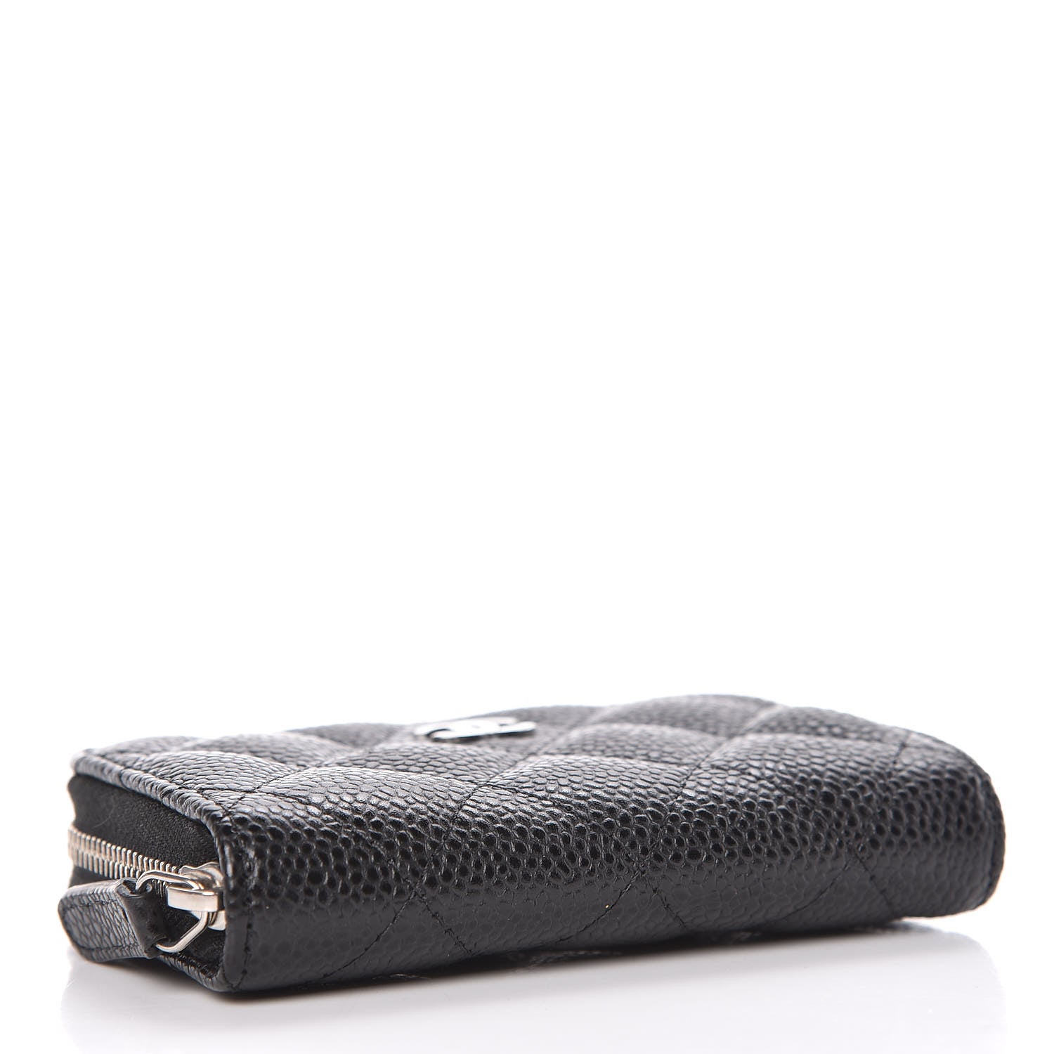 Chanel Caviar Quilted Zip Coin Purse Black 4 of 8