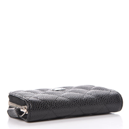 Chanel Caviar Quilted Zip Coin Purse Black 4 of 8