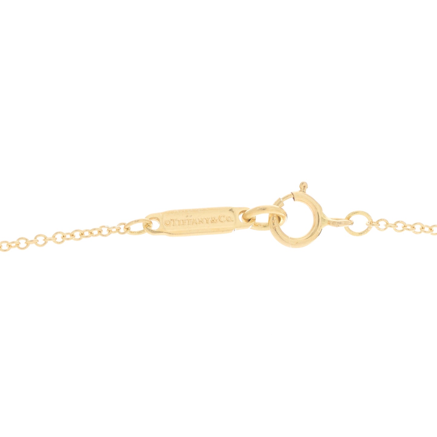 18K Yellow Gold Diamond 1837 Circle Pendant Necklace