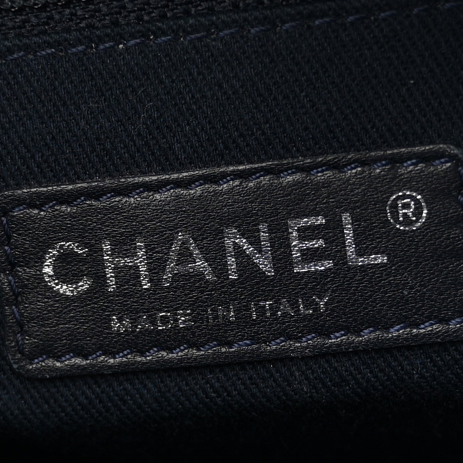 Chanel Denim Deauville Bowling Bag Blue 7 of 12