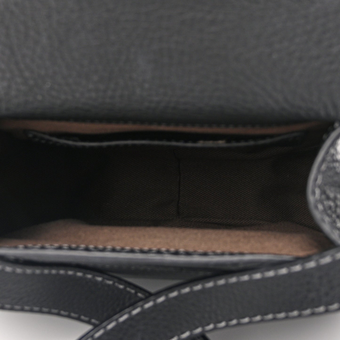 Calfskin Mini Marcie Round Crossbody Bag Black