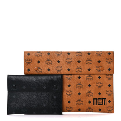 MCM Visetos Pouch Set Cognac 1 of 8