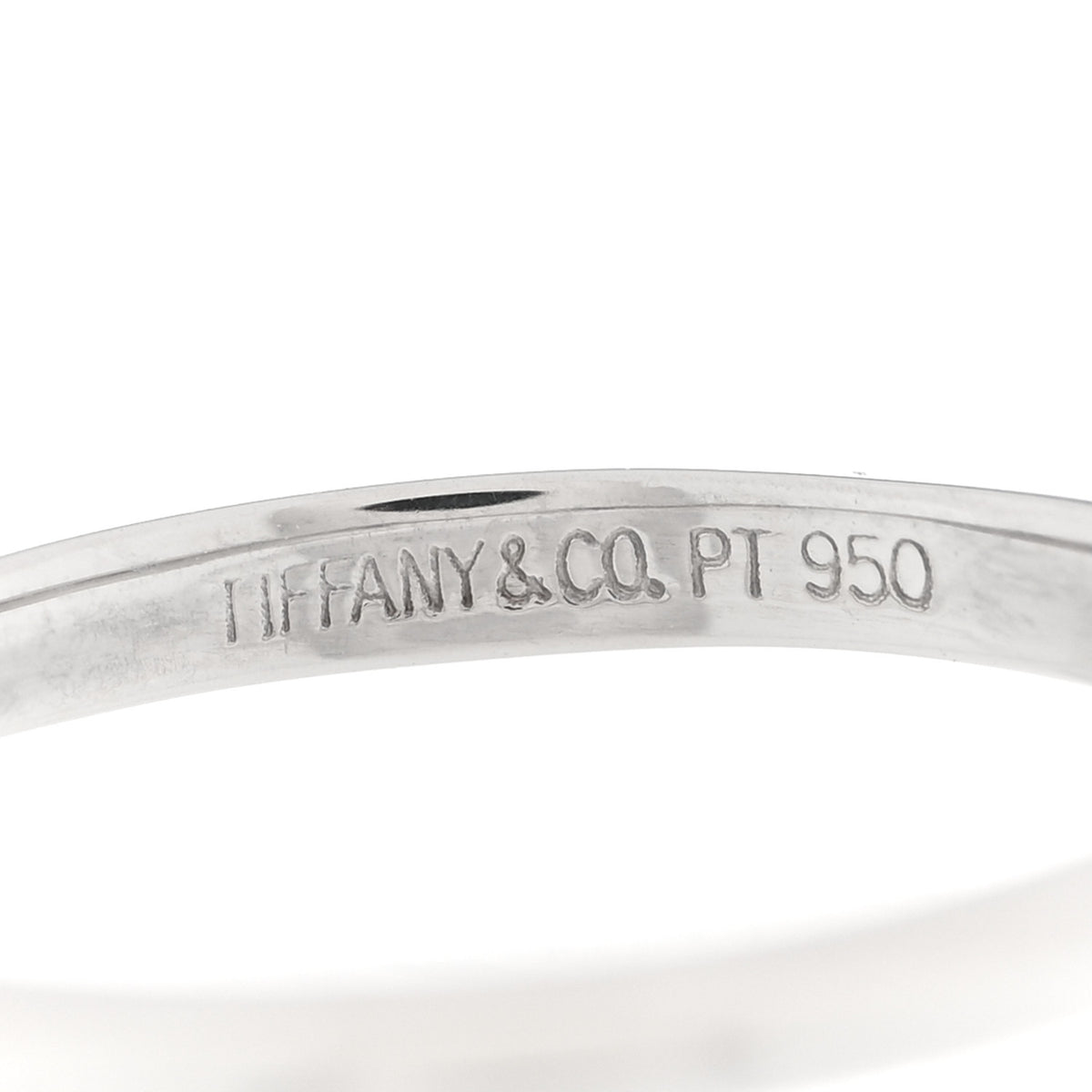 Tiffany Platinum Diamond .24ct Solitaire Engagement Ring 51 5.75 4 of 5