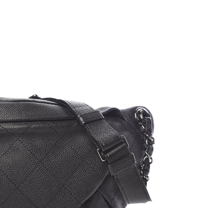 Chanel Caviar Stitched Banane Waist Bag Fanny Pack Black 11 of 13
