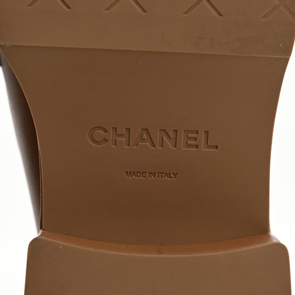 Chanel Calfskin CC Platform Loafers 38 Beige 8 of 15