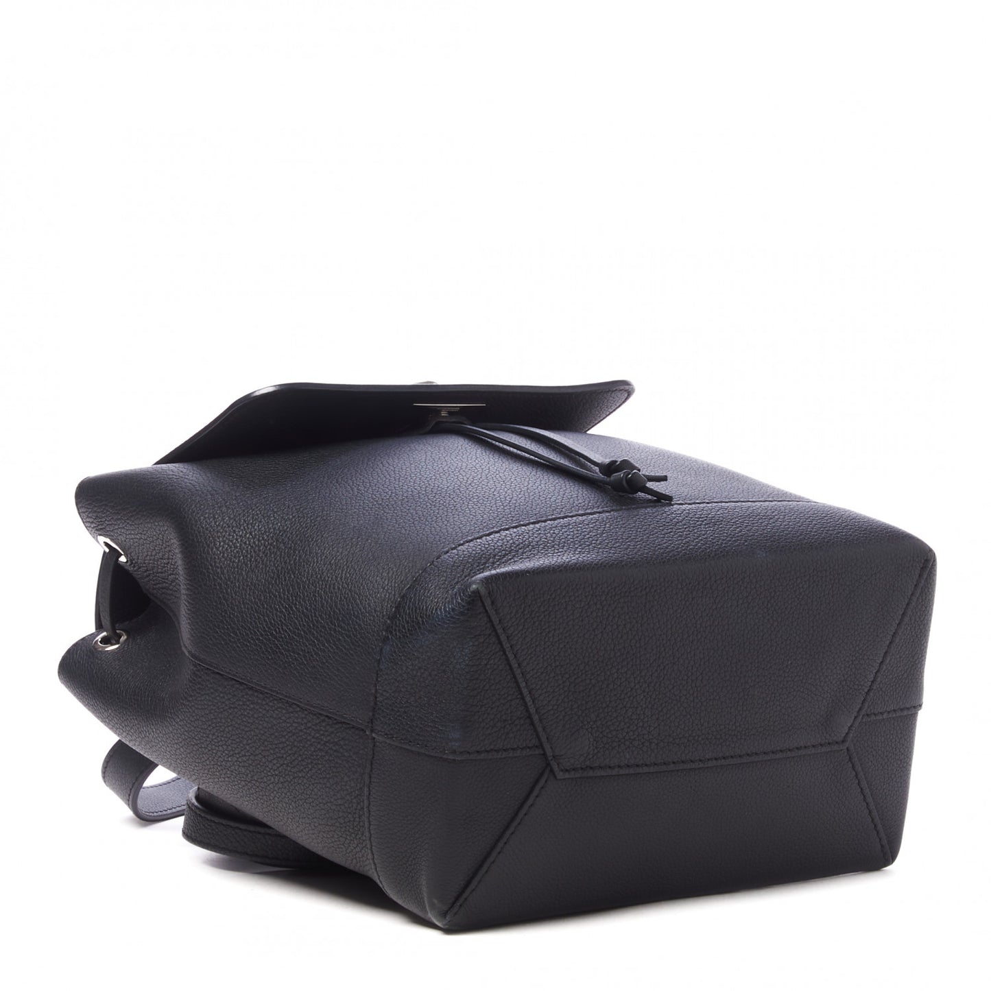 Calfskin Lockme Backpack Black